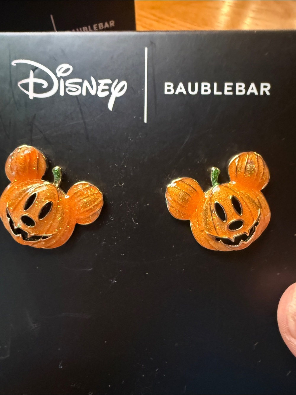 Mickey Mouse Pumpkin Stud Earrings